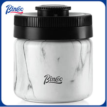 Bincoo Coffee Bean Sealed Jar Vacuum Coffee Powder Storage Tank Stainless Steel Coffee Can 0.4/0.6/1.2L