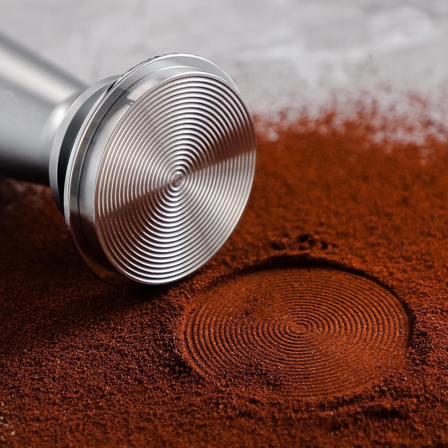 Espresso Coffee Tamper 51mm - Spring Loaded Espresso Tamper, 51mm Espresso Hand Tamper for Barista Home, Stainless Steel Thread Base