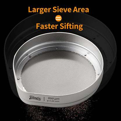Bincoo Coffee Sifter 850μm Professional Coffee Sieve Calibration Set, Grind Sieves to Precisely Measure for Pour Over, Calibrate Your Grinder for Consistent Particle Size (15 Sizes: 200–1600μm)