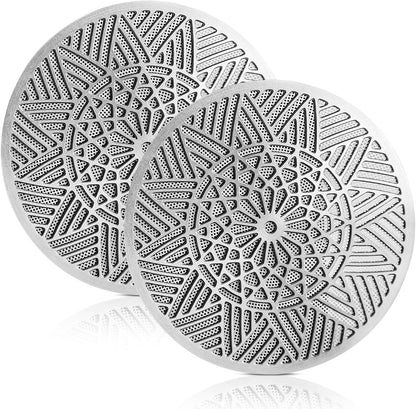 Bincoo  GYKF2041 58.5 mm Puck Screen - Metal Espresso Puck Screen Reusable Coffee Filter for Espresso Portafilter Filter Basket 58.5mm Thickness (2pack, 58.5mm)