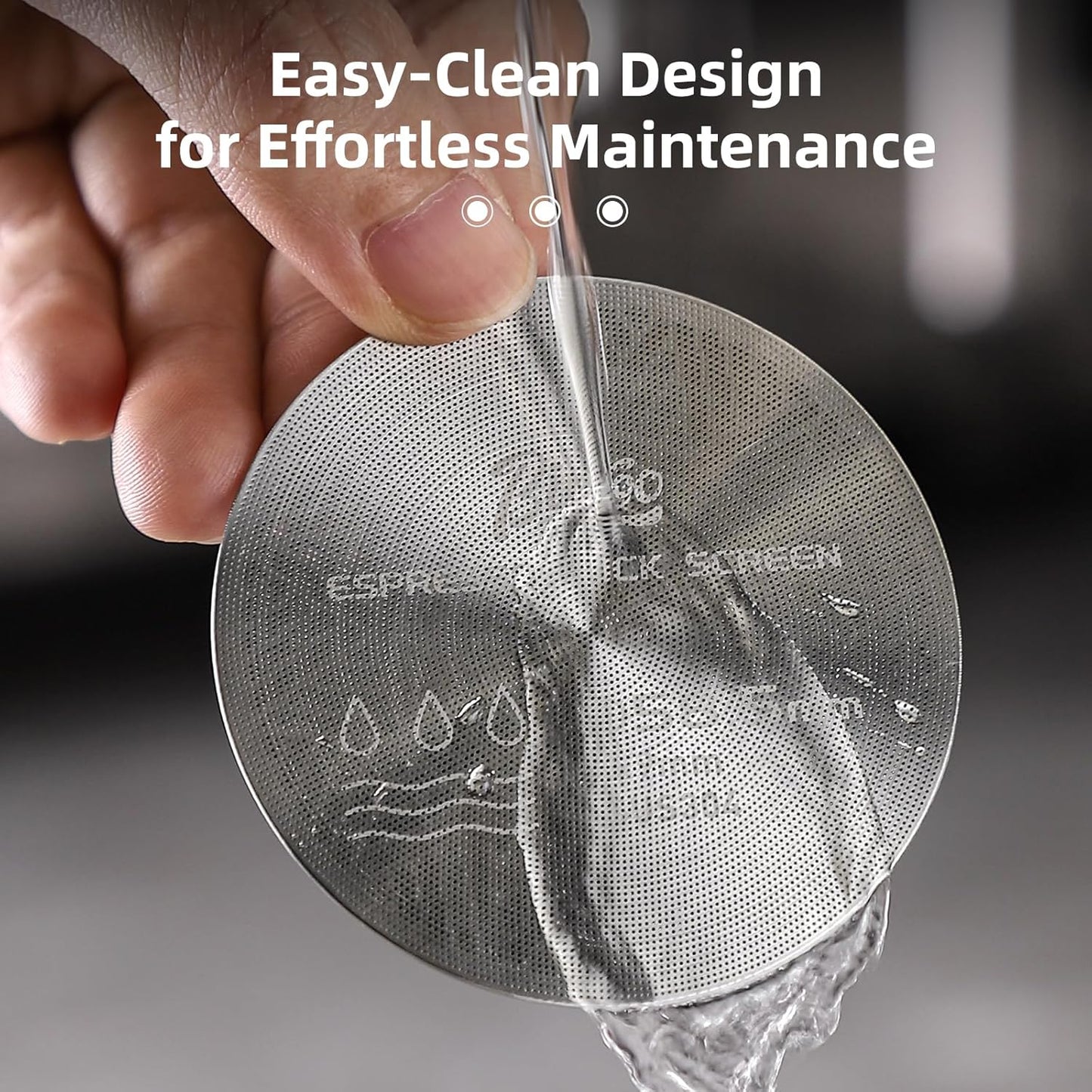 Bincoo  GYKF2041 58.5 mm Puck Screen - Metal Espresso Puck Screen Reusable Coffee Filter for Espresso Portafilter Filter Basket 58.5mm Thickness (2pack, 58.5mm)