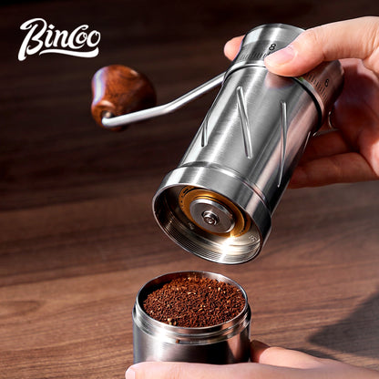 Bincoo SM23 Manual Coffee Grinder, External Adjust 46mm 7-Star Burr Hand Coffee Mill