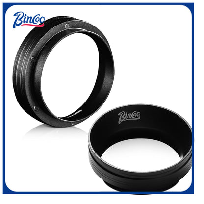 Bincoo GYKF2226 51-58mm Magnetic Dosing Funnel - Espresso Coffee Dosing Ring, Portafilter Funnel Barista Tools Compatible with 58MM Portafilter (Black, 58MM)