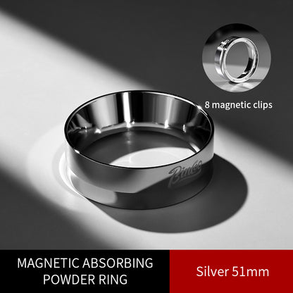 Magnetic Coffee Dosing Ring with 12 Strong Magnets Stainless Steel Anti Fly Powder Design for 51mm and 58mm Portafilters