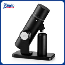 Electric Burr Coffee Grinder - Stepless Adjustment Electric Espresso Grinder with CNC Stainless Steel Conical Burr and Magnetic Lid & Dosing Cup (Black)