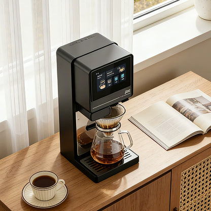 Bincoo Automatic Pour Over Coffee Machine for Home and Office,Touch Screen Control, Customizable Brewing Stages, Professional Barista-Quality Coffee Maker