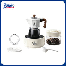 Bincoo Double Valve Moka Pot - High Pressure Stovetop Espresso Maker with Rich Crema, Transparent Lid, Food-Grade Aluminum, Italian Style Coffee Pot for Home Brewing