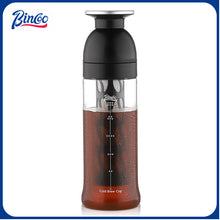 BINCOO GYKF2187 Ice Cold Brew Mug Coffee Cold Brew Kettle Tritan Portable Suitable for Home Office Outdoor Traveling 600ML