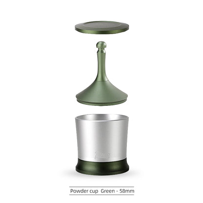 Bincoo Nano Coffee Dosing Cup - 58mm Magnetic Espresso Powder Receiver with Stirring Rod, Anti-Static Aluminum Alloy Grinder Funnel for Portafilter, 3 Colors Available