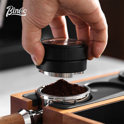 Bincoo GYKF2277 Solid Wood Multi-Functional Tamping Station,Stand Only, No Coffee Accessories