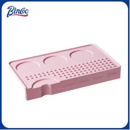 BINCOO Multifunctional Coffee Tamping Mat Corner Bar Coffee Mat Non-slip Silicone Coffee Machine Accessories