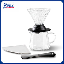 BINCOO Hands-on Smart Cup Coffee Dripper Glass Twisted Spiral Coffee Sharing Pot Set Coffee Equipment