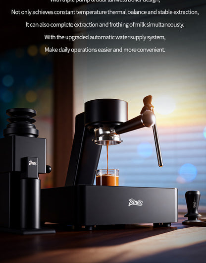 Bincoo S2 Pro Trailblazer Smart Espresso Machine | Touch Screen & Bluetooth App Dual Control Dual Boiler Coffee Brewer