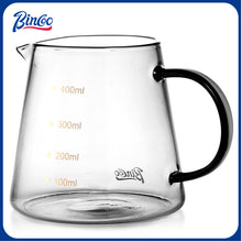 Bincoo 450ml Portable Coffee Sharing Pot – Elegant Coffee Carafe for Latte & Afternoon Tea Smooth Pour Comfort Grip