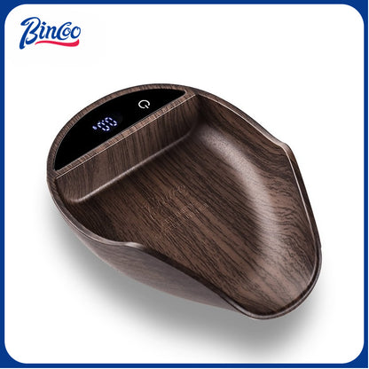 BINCOO Digital Coffee Scale with Bean Tray, Bowl-Shaped Kitchen Food Scale High Precision for Direct Weighing Beans, Grains & Snacks, with Tare & LCD Display