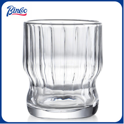 BINCOO Heat‑Resistant Coffee Cup  Retro American Glass Cup  Afternoon Tea Cup Espresso Latte Cup, 260ML