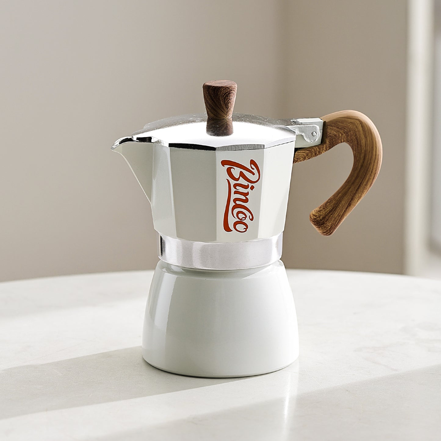 Bincoo Coffee Moka Pot, Single Valve Espresso Maker Brewed Coffee Italian Home Outdoor Kitchen Utensils Barista Accessories