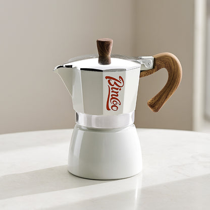 Bincoo Coffee Moka Pot, Single Valve Espresso Maker Brewed Coffee Italian Home Outdoor Kitchen Utensils Barista Accessories