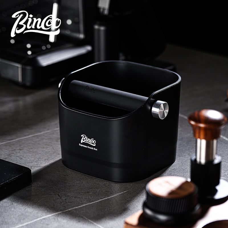 BINCOO Square Coffee Knocker Bucket Household Bar Espresso Storage Tool Box Coffee Grounds Box 1.6L