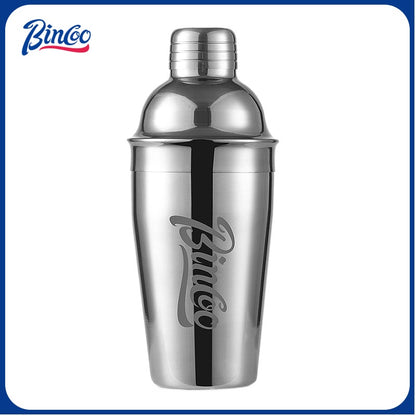 BINCOO Stainless Steel Shaker Cup Set Coffee & Tea Making Tools Hand Shaker Coffee Making Equipment 550ML