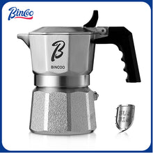 Bincoo GYKF2332 Italian Moka Pot 1 Cup - Stovetop Espresso Maker for Rich Coffee,316 Stainless Steel - Three-Valve Pressure Boosting Design
