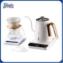 BINCOO Thermostatic Hand Brew Coffee Kettle Set Electric Kettle Intelligent Temperature Control Kettle for Home Office 800ML