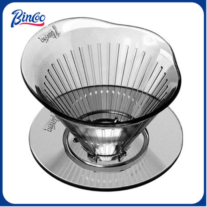 Bincoo V01/V02 Filter Cup Hand Brewed Coffee Filter Cup V60 Drip Filter Flower Shaped Coffee Dripper Tritan