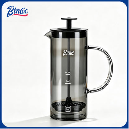 BINCOO French Press Coffee Maker Set Home Coffee Brewing & Filter with Milk Frother for Cold Brew Coffee 550ML