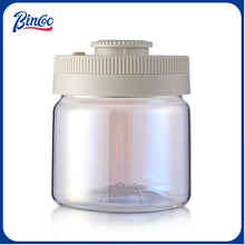 BINCOO Coffee Bean Moisture-Proof Sealed Jar Glass Storage Can Coffee Powder Date-Recording Press-to-Vacuum Storage Tank 400/600/800/1200ML