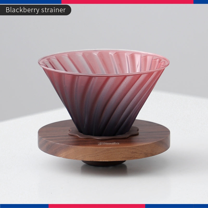 Bincoo Pour Over Coffee Maker Hand Brewing Coffee Pot Set Blackberry Filter Cup Sharing Pot Glass Pot Set 600ML