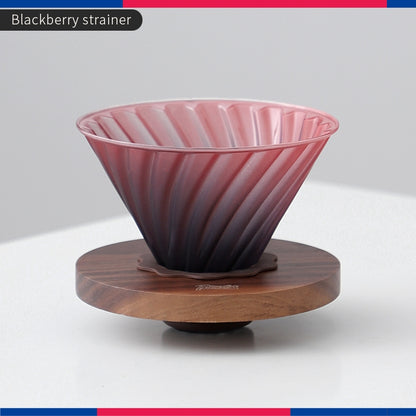 Bincoo Pour Over Coffee Maker Hand Brewing Coffee Pot Set Blackberry Filter Cup Sharing Pot Glass Pot Set 600ML