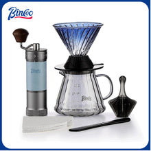BINCOO Smart Hand Brewing Coffee Maker with Manual Grinder Pour-Over Coffee Combo Set Coffee Filter Paper Immersion-Style Dripper