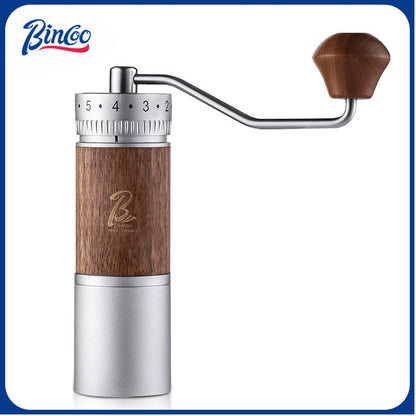 BINCOO Travel Manual Grinder Coffee Grinder with Stainless Steel 46mm Steel Core,Easy Grind