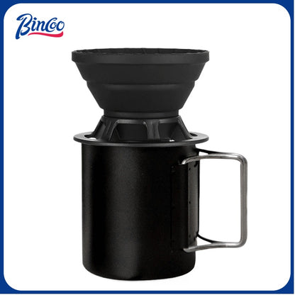 BINCOO Coffee Equipment Portable Hand-brewed Coffee Set Hand-ground Coffee Machine for Outdoor Camping and Trips