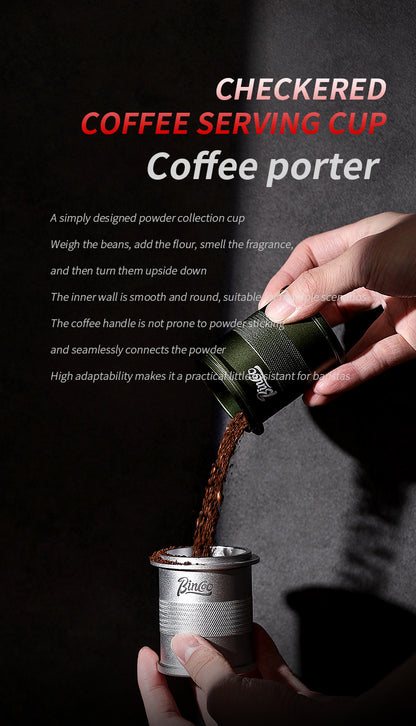 Checkered coffee Cup Espresso Dosing Cup