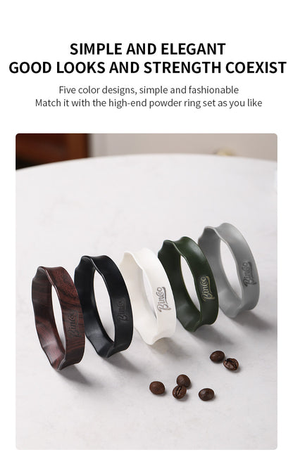 Bincoo Magnetic Coffee Dosing Ring - Petal Shape Anti-Splashing Espresso Powder Funnel, Universal Fit for 51/58mm Portafilters, Multiple Colors Available