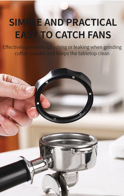 Bincoo Magnetic Coffee Dosing Ring - Petal Shape Anti-Splashing Espresso Powder Funnel, Universal Fit for 51/58mm Portafilters, Multiple Colors Available