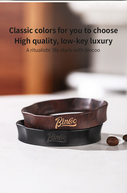 Bincoo Magnetic Coffee Dosing Ring - Petal Shape Anti-Splashing Espresso Powder Funnel, Universal Fit for 51/58mm Portafilters, Multiple Colors Available