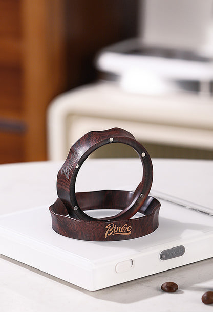 Bincoo Magnetic Coffee Dosing Ring - Petal Shape Anti-Splashing Espresso Powder Funnel, Universal Fit for 51/58mm Portafilters, Multiple Colors Available