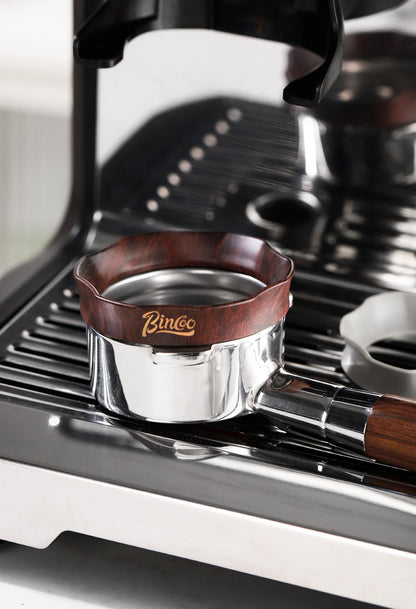 Bincoo Magnetic Coffee Dosing Ring - Petal Shape Anti-Splashing Espresso Powder Funnel, Universal Fit for 51/58mm Portafilters, Multiple Colors Available