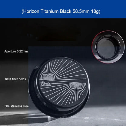 BINCOO Precision High Extraction Matrix 51/58.5mm Basket Filter,Micro Sieve Filter Basket Stainless Steel Portafilter Basket Net