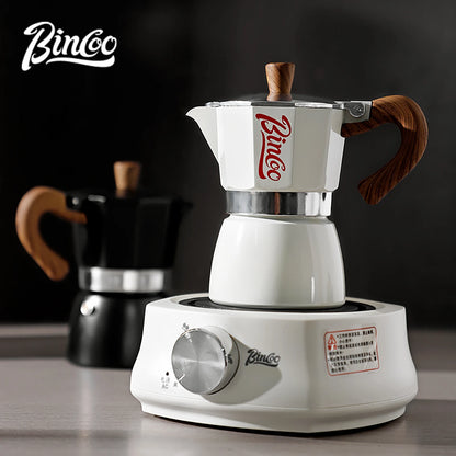 Bincoo Coffee Moka Pot, Single Valve Espresso Maker Brewed Coffee Italian Home Outdoor Kitchen Utensils Barista Accessories