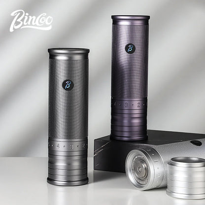 Bincoo Portable Electric Coffee Grinder 420 Steel Core Grinder All-Metal Body Home Outdoor External Italian Small Coffee Grinder