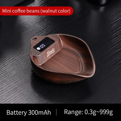 BINCOO Coffee Scale Electronic Bean Measuring Scale ABS Espresso Weighing Display Tray 0.1g/1kg Precise Weighing Barista Tools