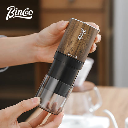 Bincoo Electric Coffee Bean Grinder Small Bean Grinder Portable Mill Stainless Steel Core Hand USB Rechargeable Coffee Grinder