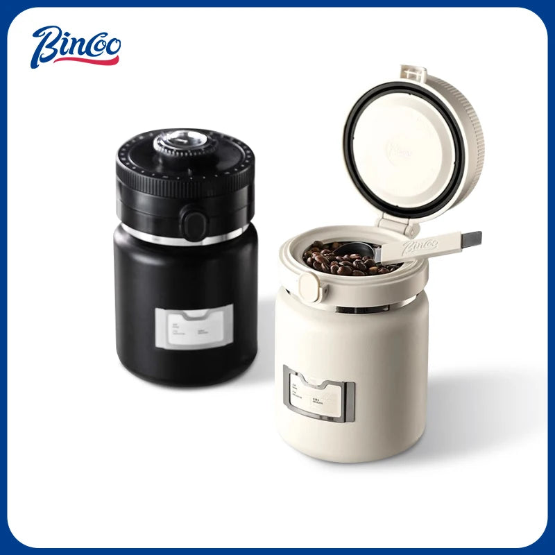 Bincoo Coffee Bean Vacuum Sealed Canister Coffee Powder Storage Canister Stainless Steel Double Layer Storage Canister