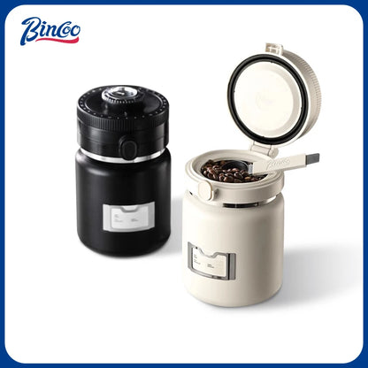 Bincoo Coffee Bean Vacuum Sealed Canister Coffee Powder Storage Canister Stainless Steel Double Layer Storage Canister