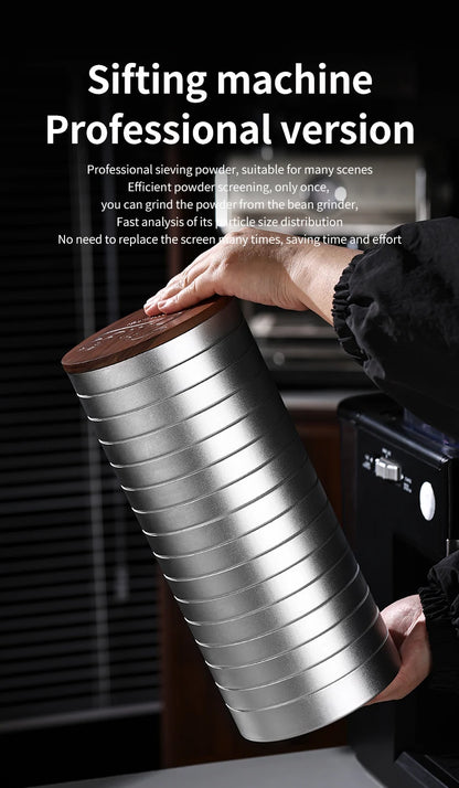 【Exhibition】Bincoo Coffee Sieve Calibration Kit, 3Piece and 17-Piece Options, Professional Barista Quality Control Tool, Home & Café Calibration