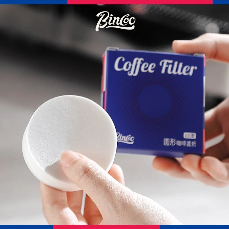 Bincoo Disposable Coffee Filter Paper for 51/53/58/60mm Espresso Maker 100Pieces Espresso Paper Filter Home Kitchen Accessorie