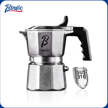 Bincoo Three Valve Mocha Pot Concentrated Latte 316 Stainless Steel Coffee Pot for Baristas Use Mocha Dual Valve Extraction Pots